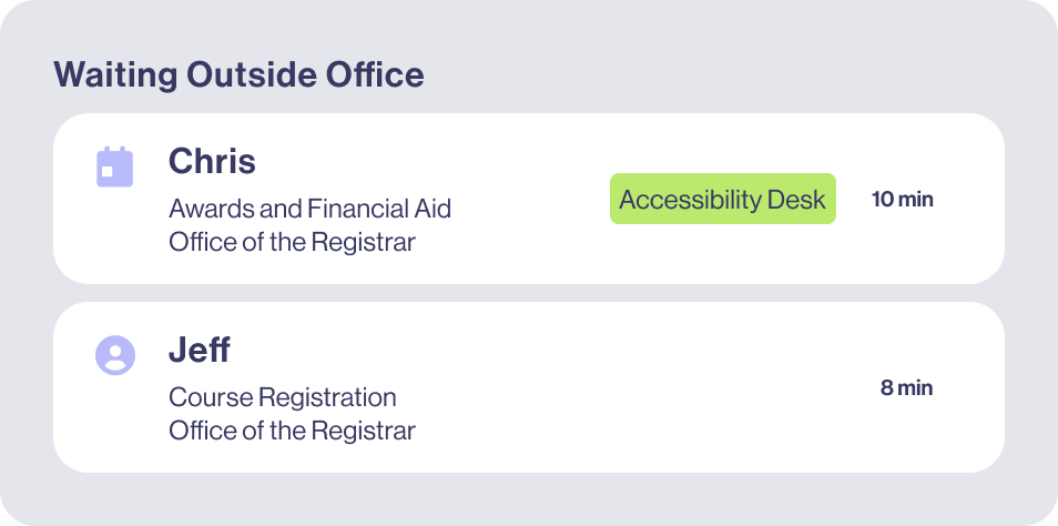 queue screen illustration higher ed