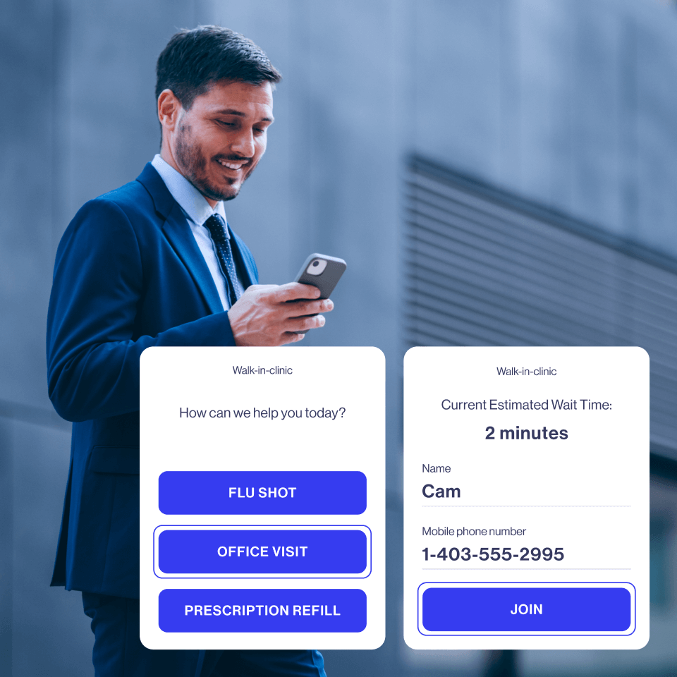 man mobile queue booking