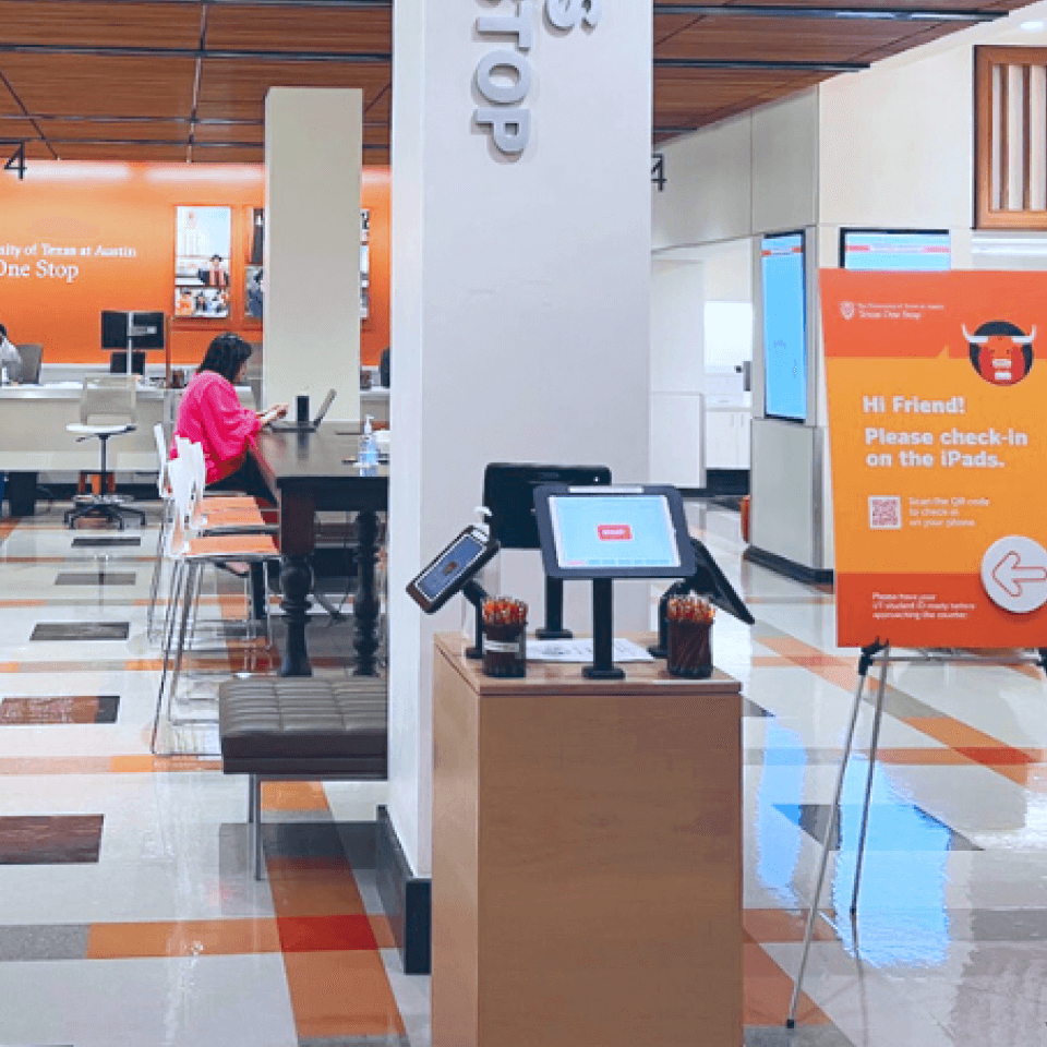 Higher education kiosk