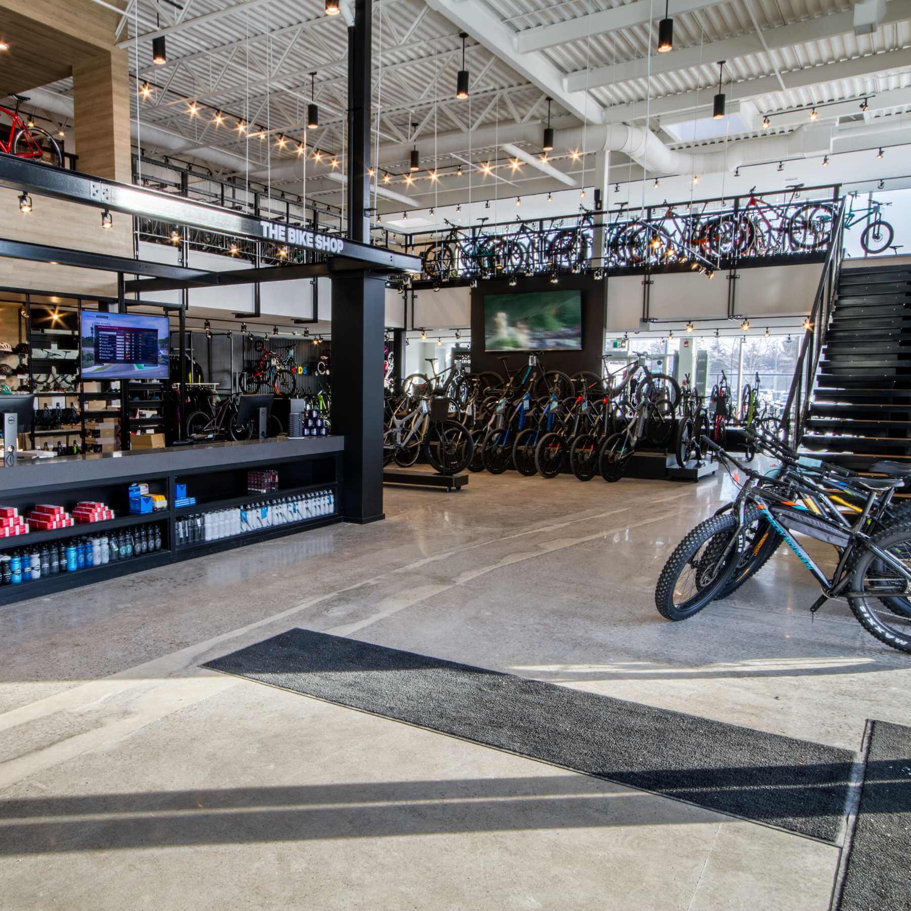 The bike shop in Calgary, improves efficiency with a queue management system