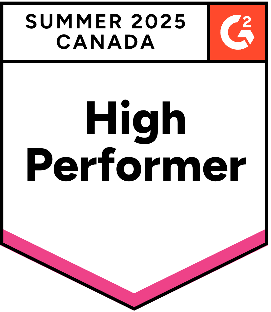 G2 Summer 2025 Canada High Performer badge
