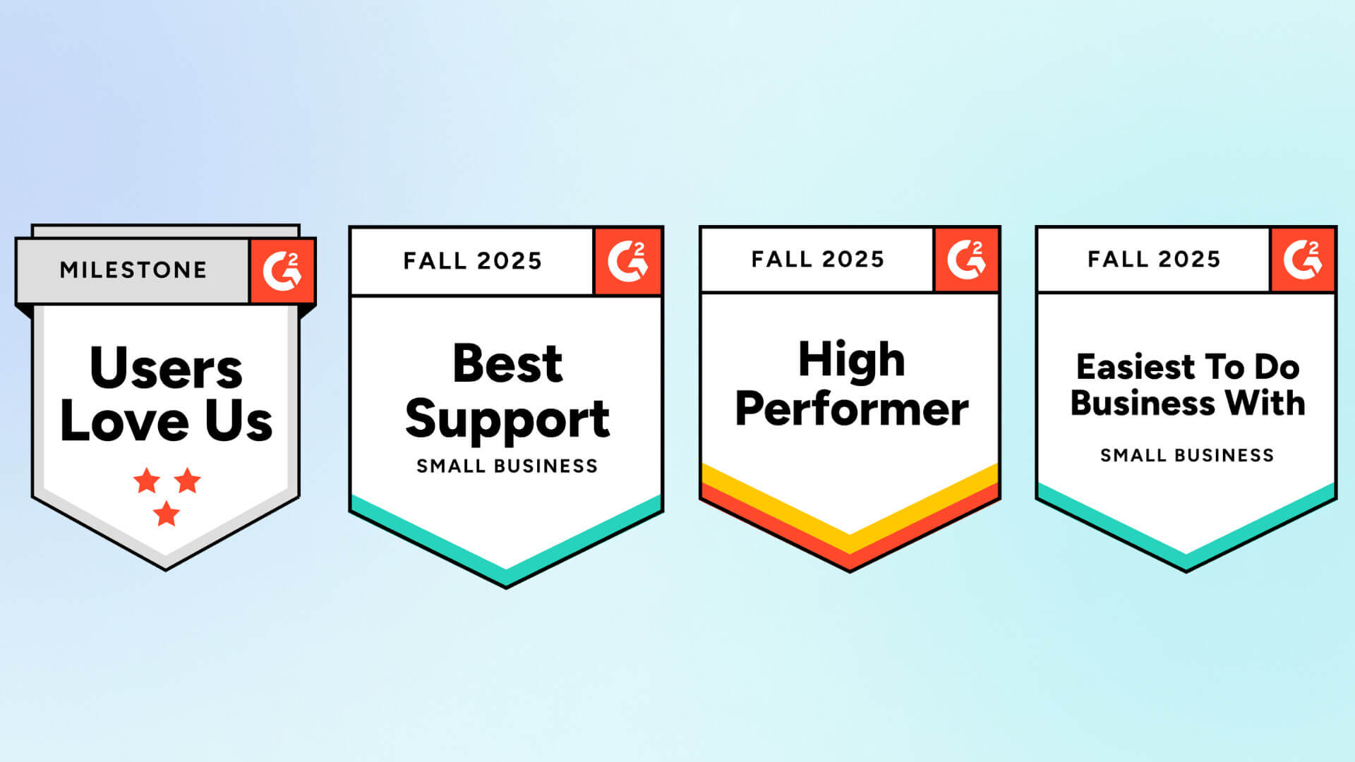 G2 Fall 2025 badges