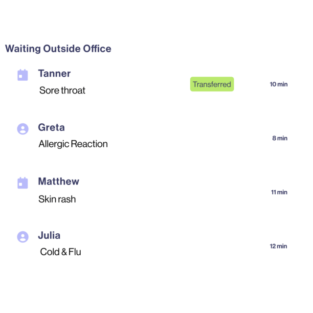 queue screen urgent care mobile