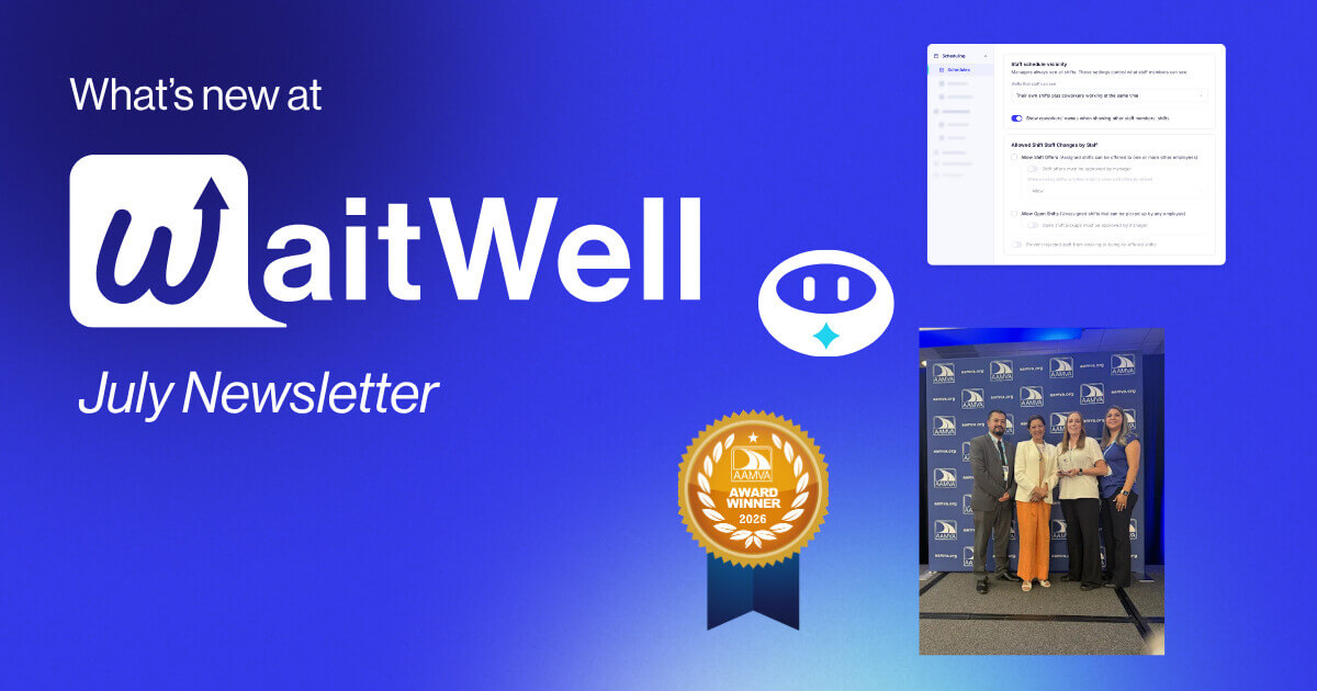 WaitWell July newsletter